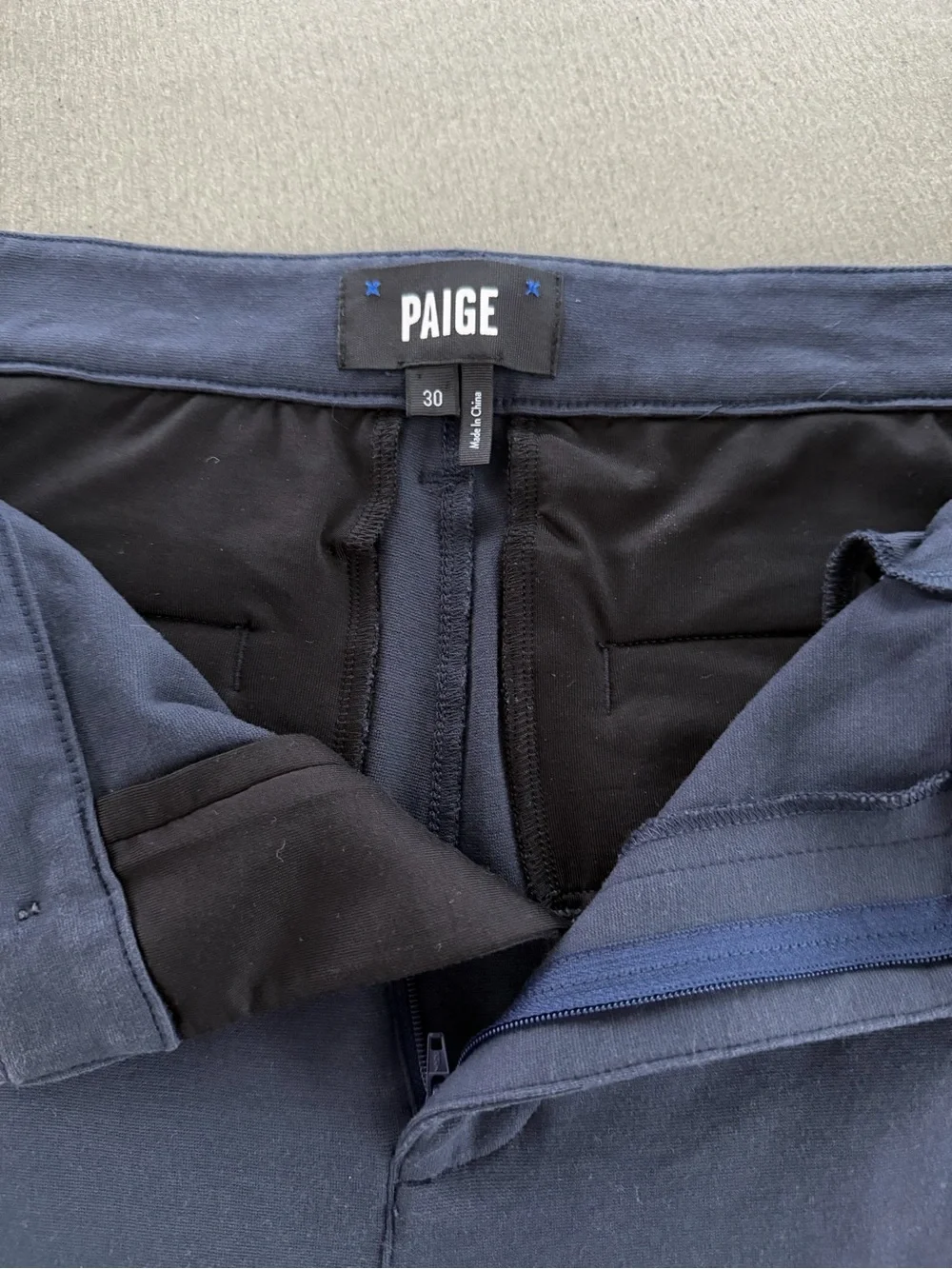 PAIGE Navy Slim Jogger Pants